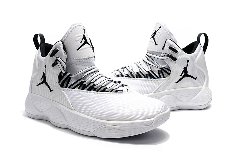 Jordan Super Fly MVP White Black Shoes